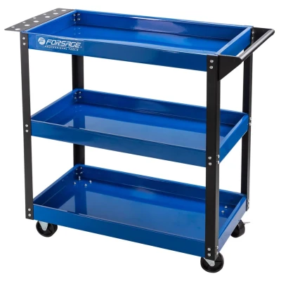 Тележка инструментальная металлическая 3-х полочная