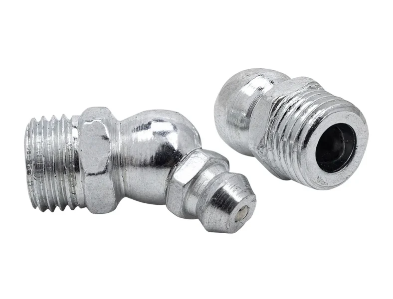 Пресс-масленка 8мм угловая (45град.), комплект 10 шт.