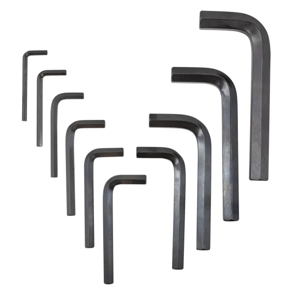 Набор ключей Г-образных 6-гранных 10пр. (6, 7, 8, 10, 11, 12, 14, 17, 19, 22мм) на полотне