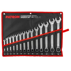 Набор ключей комбинированных 14 пр (10,12,13,14,15,16,17,18,19,21,24,27,30,32мм), на полотне