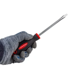 Отвертка шлицевая магнитная ''Profi''S2 SL6.5х125мм, в пластиковом держателе