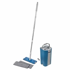 Швабра c телескопической ручкой в комплекте с ведром для отжима(объем-13л,L 1280мм,330х120мм)