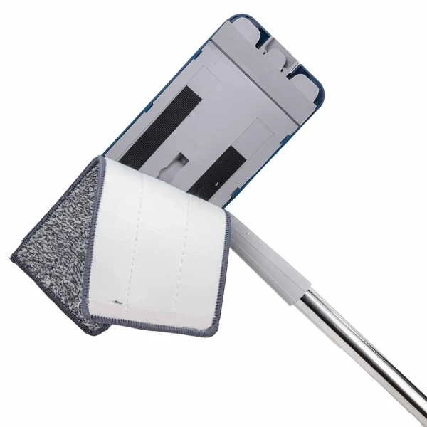 Швабра c телескопической ручкой в комплекте с ведром для отжима(объем-13л,L 1280мм,330х120мм)