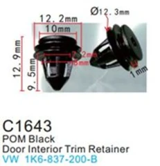 Клипса для крепления внутренней обшивки а/м Фольксваген пластиковая (100шт/уп.)
