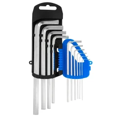 Набор ключей 6-гранных Г-образных длинных 10пр.(1.27, 1.5, 2, 2.5, 3-6, 8, 10мм)в пластиковом держателе