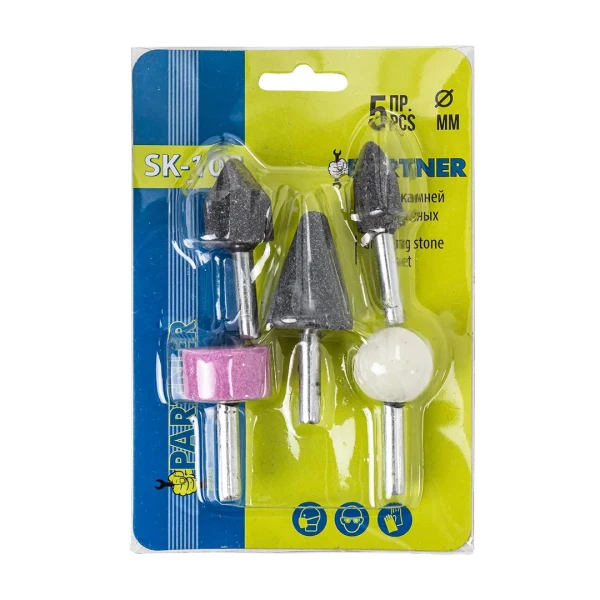 Комплект абразивных камней (хвостовик 6мм) 5пр.
