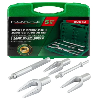 Набор съемников шаровых опор ''Вилка'', 5пр. (размеры зева: 17, 24.5, 27.5мм), в кейсе