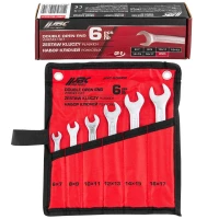 Ключи рожковые, набор 6пр. (6х7, 8х9, 10х11, 12х13, 14х15, 16х17мм)