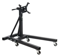 Кантователь двигателя с полкой для инструмента 900кг (4 колеса, 4 страховочных упора)