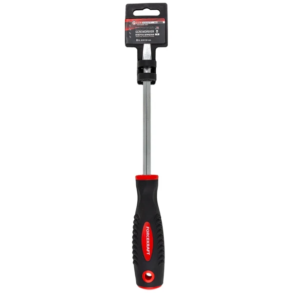 Отвертка шлицевая магнитная ''Profi''S2 SL8.0х150мм, в пластиковом держателе