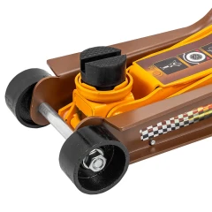 Домкрат подкатной гидравлический низкопрофильный 3т (поворотная ручка 360°,h min 85мм, h max 385мм)