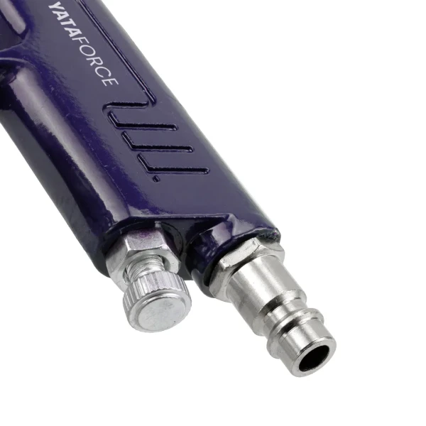 Краскораспылитель с нижним металлическим бачком (бачок 1000мл, сопло 1.8мм, факел 200-250мм, рабоч.давление 3-4бар, расход воздуха 100-170л/мин)