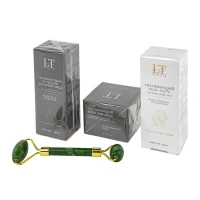 Набор косметики (гель-патч.эссенция для лица.крем для лица,ролликовый массажер)