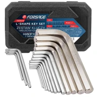 Ключи Г-образные 6-гранные, набор 13+3пр. (2, 2.5, 3-8, 10, 12, 14, 17, 19мм + T25, T30, T40)