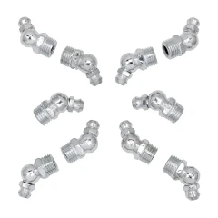 Пресс-масленка 10мм угловая (45град.), комплект 10 шт.