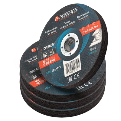 Круг отрезной по металлу и нержавеющей стали 125x1.2x22.2мм (к-т 40 шт)