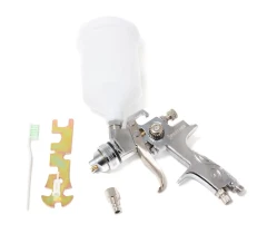 Краскораспылитель с верхним пластиковым бачком (600мл, 1.7мм, 3.5bar, 71-100 л/мин, присоед. резьба 1/4''+штуцер)