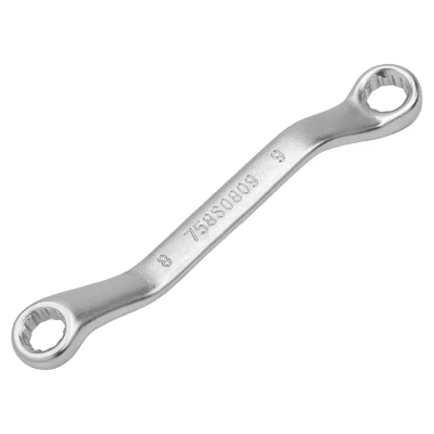 Ключ накидной, отогнутый на 45грд. короткий 8х9мм