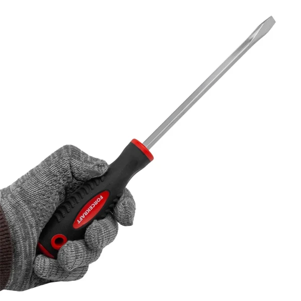 Отвертка шлицевая магнитная ''Profi''S2 SL8.0х175мм, в пластиковом держателе