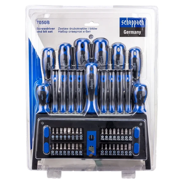 Отвертки в комплекте с битами, набор 50пр.