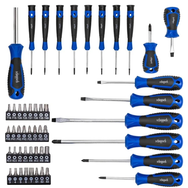 Отвертки в комплекте с битами, набор 50пр.