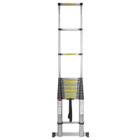 Лестница телескопическая алюминиевая односекционная (7.2м,16ступенек, max нагрузка 150кг, вес 18.7кг)