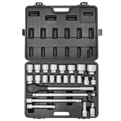 Набор инструментов 24пр. 3/4''(12гр.)(17,19,21,22,24,27,30,32,33,34,35,36,38,41,46,50), в кейсе