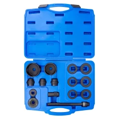 Набор инструментов для замены ступичных подшипников 15пр. (внешние диаметры: 62, 64, 66, 68, 72, 74мм), в кейсе