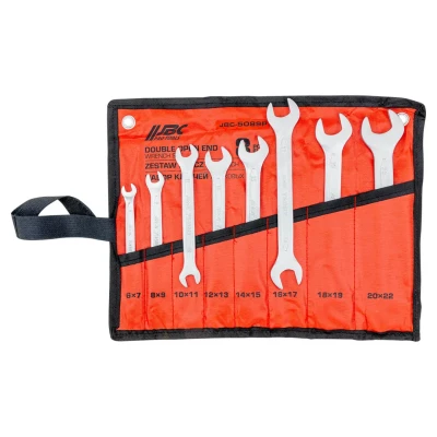 Ключи рожковые, набор 8пр. (6х7, 8х9, 10х11, 12х13, 14х15, 16х17, 18х19, 20х22мм)