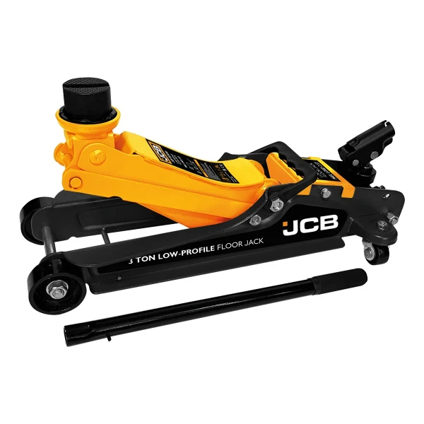 Домкрат подкатной гидравлический низкопрофильный 3т с поворотной ручкой