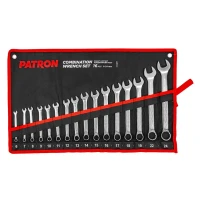 Набор ключей комбинированных 16 пр (6,7,8,9,10,11,12,13,14,15,16,17,18,19,22,24 мм), на полотне