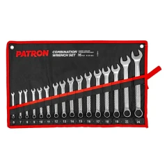 Набор ключей комбинированных 16 пр (6,7,8,9,10,11,12,13,14,15,16,17,18,19,22,24 мм), на полотне