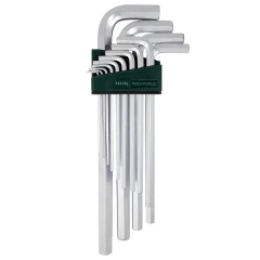 Набор ключей Г-образных 6-гранных экстра длинных 13пр.(2, 2.5, 3-8, 10, 12, 14, 17, 19мм)в пластиковом держателе