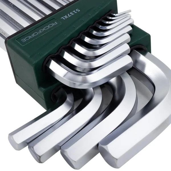 Набор ключей Г-образных 6-гранных экстра длинных 13пр.(2, 2.5, 3-8, 10, 12, 14, 17, 19мм)в пластиковом держателе