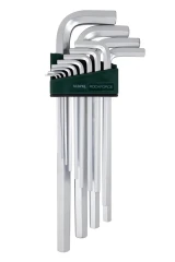 Набор ключей Г-образных 6-гранных экстра длинных 13пр.(2, 2.5, 3-8, 10, 12, 14, 17, 19мм)в пластиковом держателе