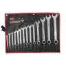 Набор ключей комбинированных 14пр. 6гр.(10, 12-19, 21, 24, 27, 30, 32мм), на полотне