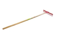 Грабли с деревянной рукояткой(14-зуб., L-1220мм, ширина-350мм)