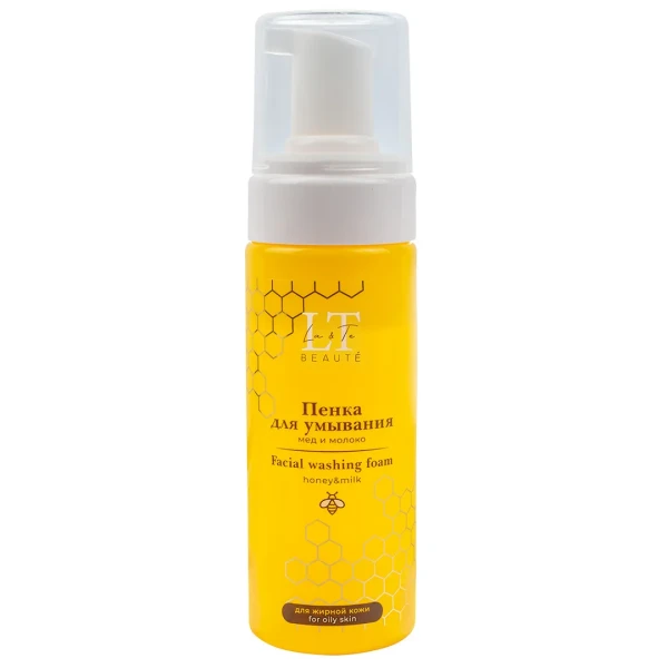 Пенка для умывания мед и молоко для жирной кожи La & Te BEAUTÉ