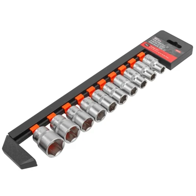 Набор головок 10пр., 1/2''(10-15, 17, 19, 22, 24мм),на пластиковом держателе