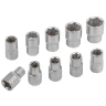 Набор головок 10пр., 1/2''(10-15, 17, 19, 22, 24мм),на пластиковом держателе