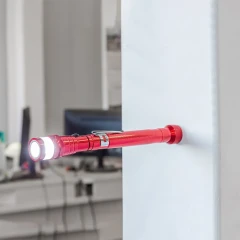 Фонарь телескопический магнитный в комплекте с зеркалом смотровым, 2пр.(3LED, 2.27кг, диам.35мм, L:186-590мм), в блистере