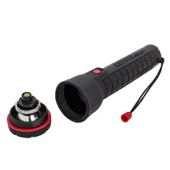 Фонарик переносной влагонепроницаемый в прорезиненном усиленном корпусе Sonca Krypton(KPR103, 3xD/R20/UM1,яркость луча увеличена на 70%)в блистере