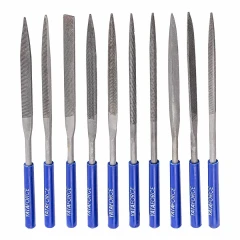 Набор надфилей разнопрофильных 10пр.(L-140мм,Ø3мм),в блистере