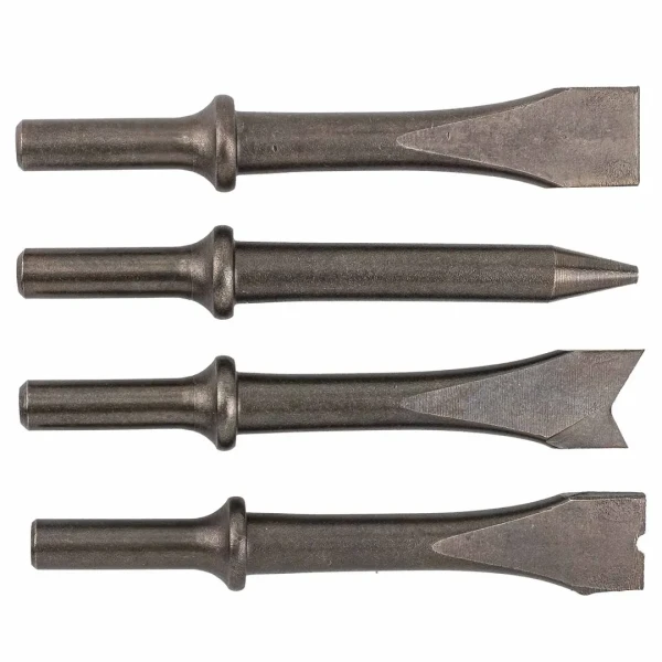 Набор зубил разнопрофильных 4пр.(круглая посадка ø10мм,L-125мм),в блистере