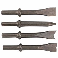 Набор зубил разнопрофильных 4пр.(круглая посадка ø10мм,L-125мм),в блистере