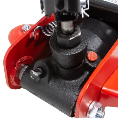 Домкрат подкатной гидравлический низкопрофильный 3т (поворотная ручка 360°,h min 85мм, h max 385мм)