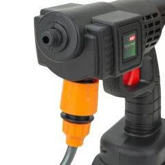 Мойка высокого давления аккумуляторная (24В,15 Бар,2.8 л/мин, батарея 1500 мАч, зарядка 3-5ч, щеточный двигатель)