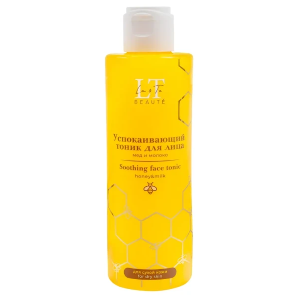 Успокаивающий тоник для лица мед и молоко для сухой кожи La & Te BEAUTÉ