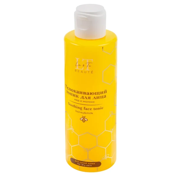 Успокаивающий тоник для лица мед и молоко для сухой кожи La & Te BEAUTÉ