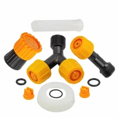 Опрыскиватель ручной пластиковый со шкалой заполнения и ремнем ''через плечо'',16л(15х50см,шланг 145см,пистолет 80см)